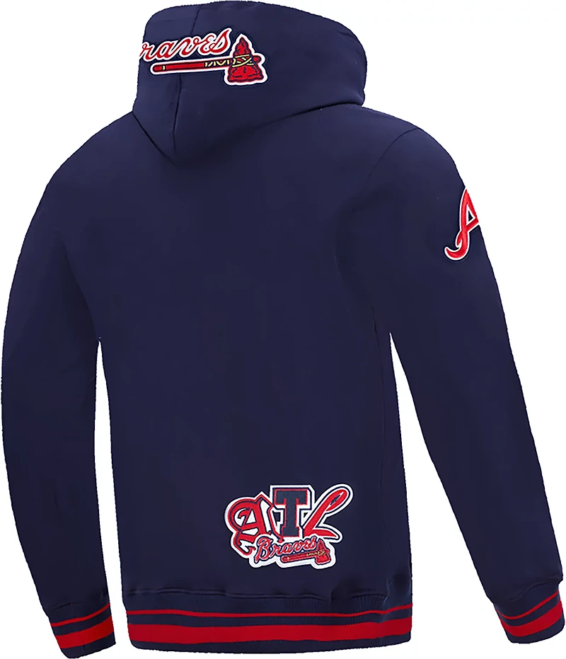 Pro Standard Men's Atlanta Braves City Ransom Rib Fleece Long Sleeve Hoodie