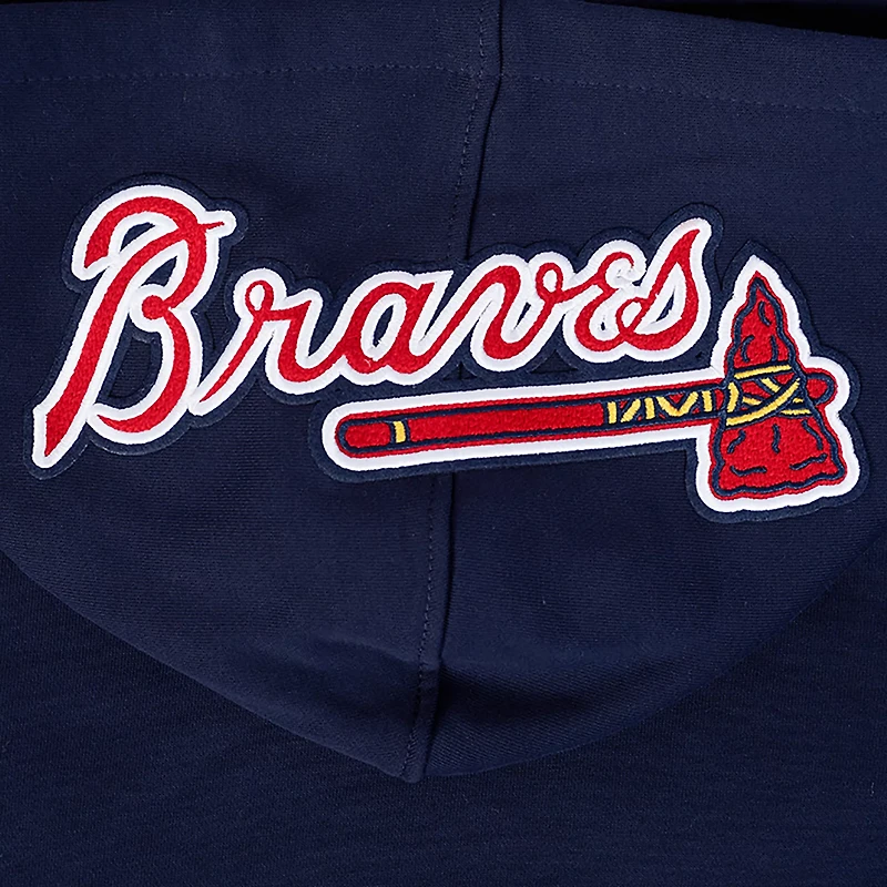 Pro Standard Men's Atlanta Braves City Ransom Rib Fleece Long Sleeve Hoodie