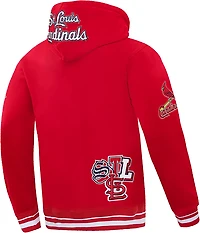 Pro Standard Men's St. Louis Cardinals City Ransom Rib Fleece Long Sleeve Hoodie