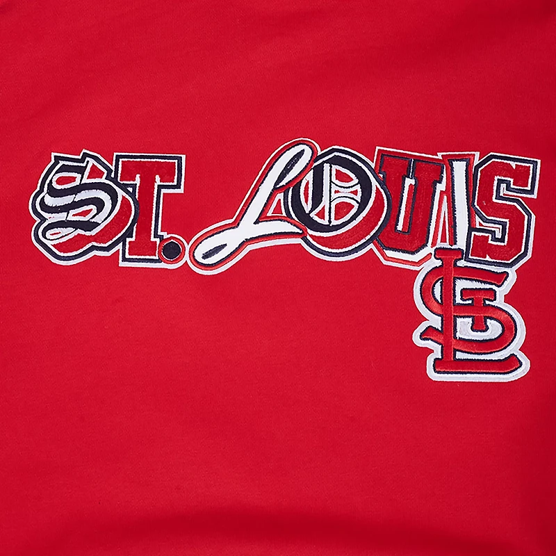 Pro Standard Men's St. Louis Cardinals City Ransom Rib Fleece Long Sleeve Hoodie