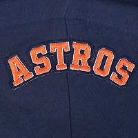 Pro Standard Women's Houston Astros City Ransom Rib Fleece Cropped Long Sleeve Hoodie