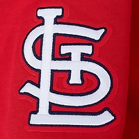 Pro Standard Women's St. Louis Cardinals City Ransom Rib Fleece Cropped Long Sleeve Hoodie