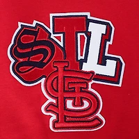 Pro Standard Women's St. Louis Cardinals City Ransom Rib Fleece Cropped Long Sleeve Hoodie