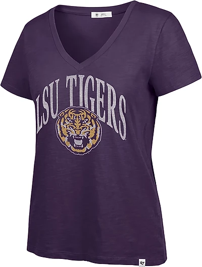 47 Brand Women's LSU Tried N True Slub V-neck Short Sleeve T-shirt