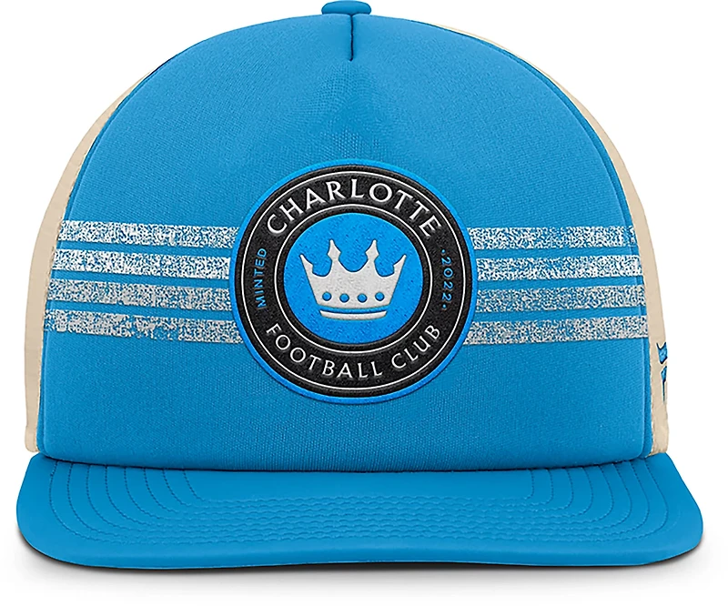 Fanatics Men's Charlotte FC Journeyman Flat Brim Structured Snapback Cap