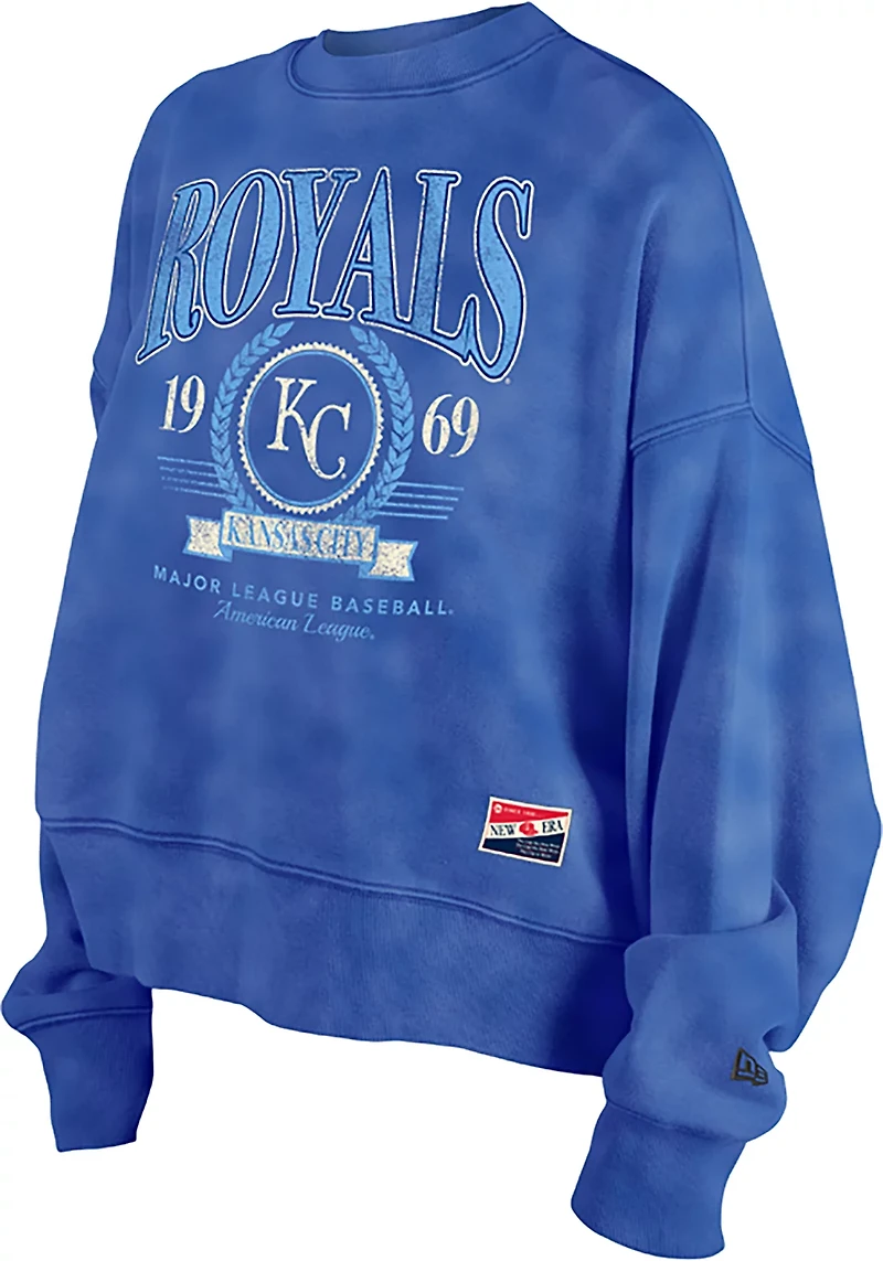 New Era Women's Kansas City Royals Boxy Crew Neck Sweatshirt
