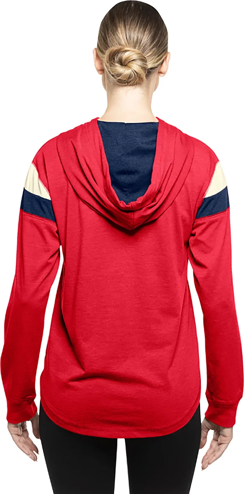 New Era Women's Cardinals Curved Hem Hooded Long Sleeve T-shirt