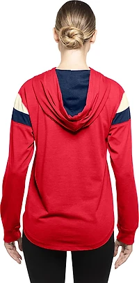 New Era Women's Cardinals Curved Hem Hooded Long Sleeve T-shirt