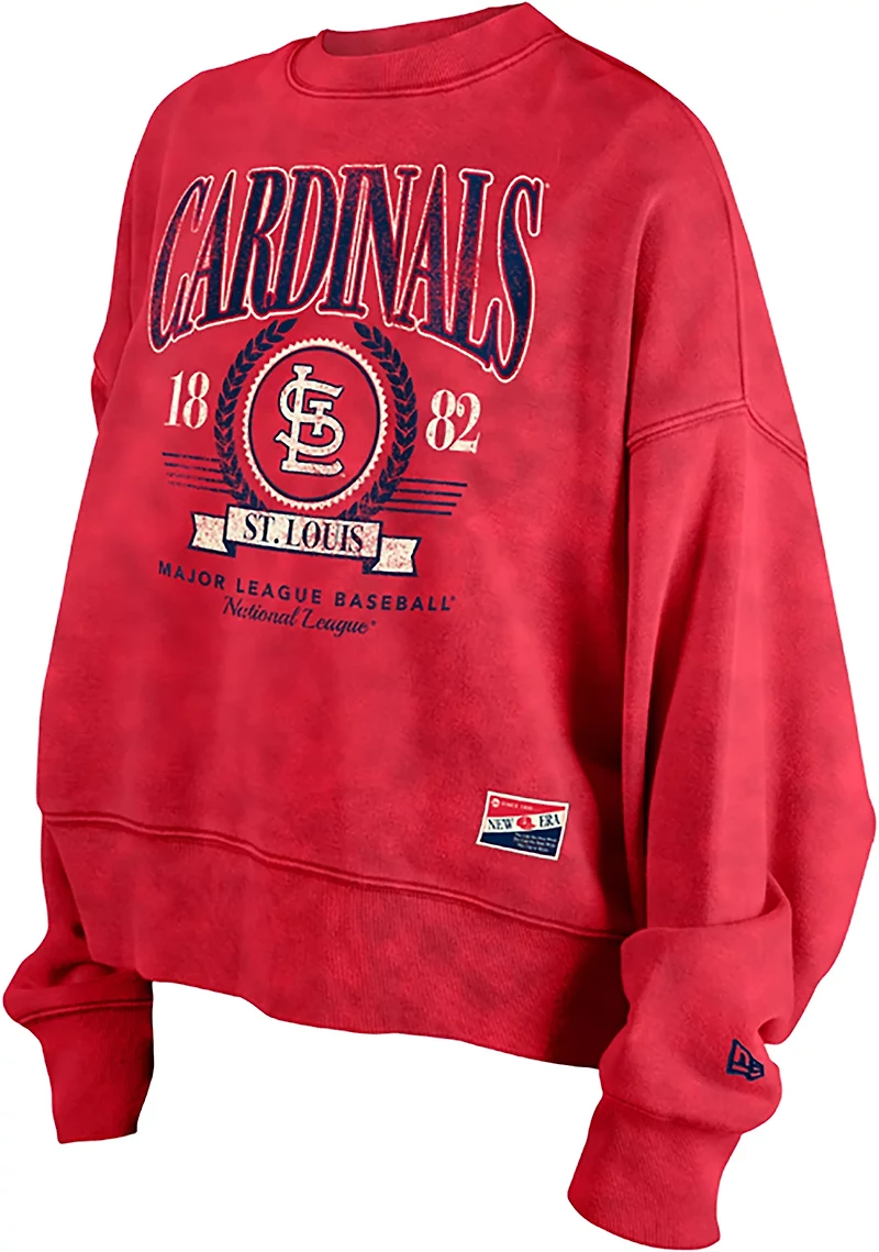 New Era Women's St. Louis Cardinals Boxy Crew Neck Sweatshirt