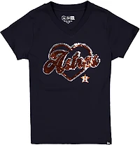 New Era Girls' Houston Astros Sparkle T-shirt