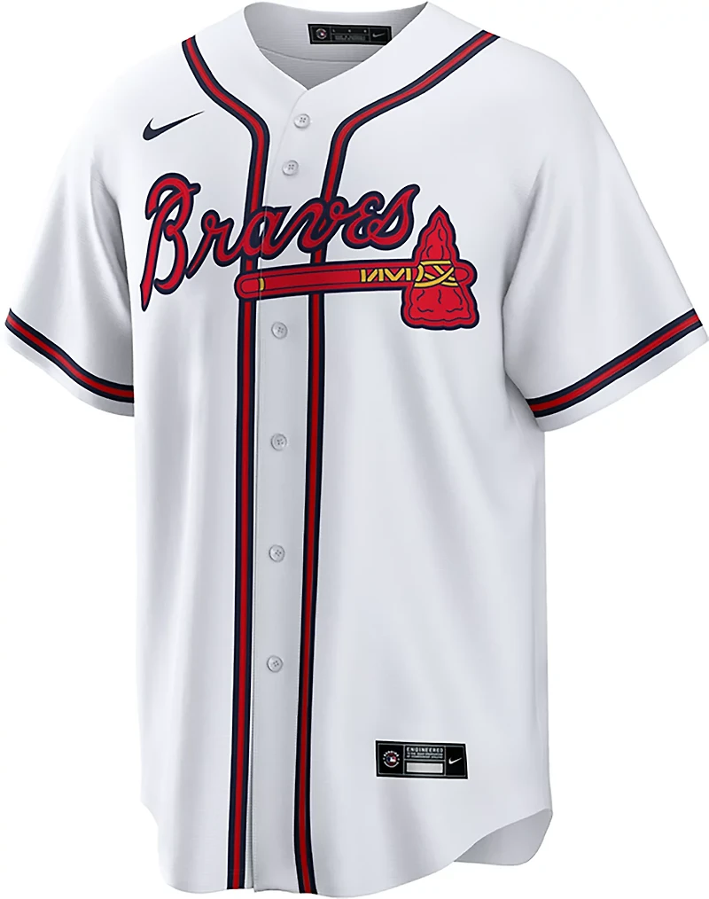 Nike Men's Braves Jones Home Replica N&N Jersey