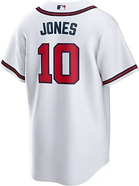 Nike Men's Braves Jones Home Replica N&N Jersey
