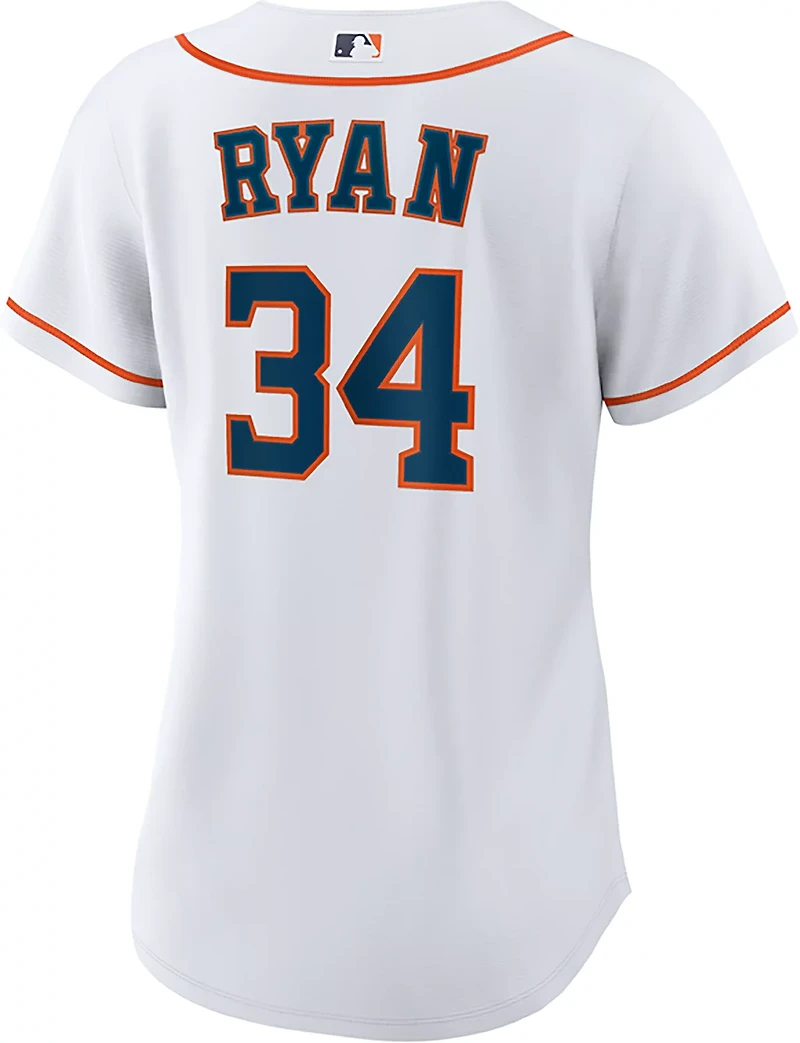 Nike Women's Astros Ryan Home Replica N&N Jersey
