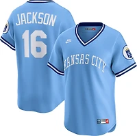 Nike Bo Jackson Light Kansas City Royals Throwback Cooperstown Collection Limited Jersey