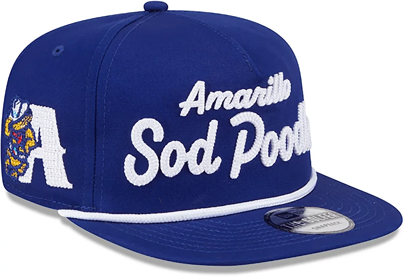 New Era Men's Amarillo Sod Poodles Team Script Golfer Cap