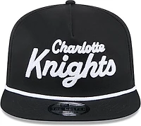 New Era Men's Charlotte Knights Team Script Golfer Cap