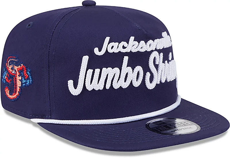 New Era Men's Jacksonville Jumbo Shrimp Team Script Golfer Cap