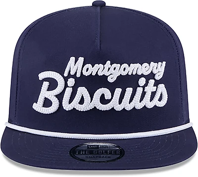 New Era Men's Montgomery Biscuits Team Script Golfer Cap