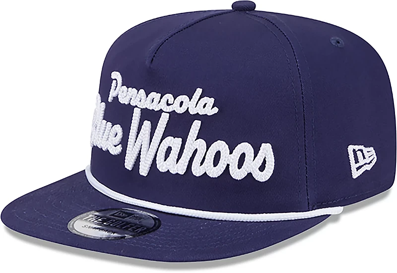 New Era Men's Pensacola Blue Wahoos Team Script Golfer Cap