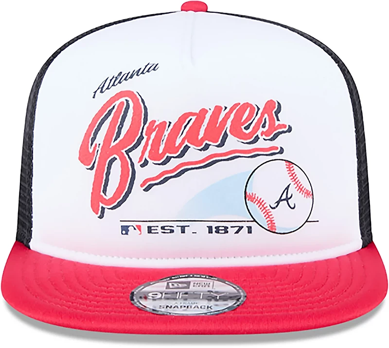 New Era Men's Atlanta Braves 9FIFTY A-Frame Retro Script Cap