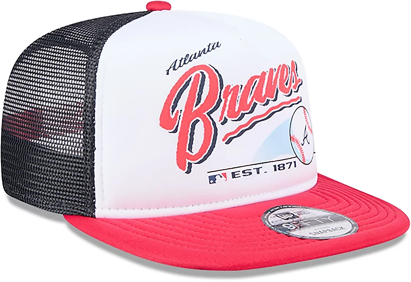 New Era Men's Atlanta Braves 9FIFTY A-Frame Retro Script Cap