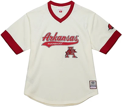 Mitchell & Ness Men's Arkansas Extra Inning Vintage Logo Baseball Jersey
