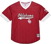 Mitchell & Ness Men's Oklahoma Double Play Primary Logo Baseball Jersey