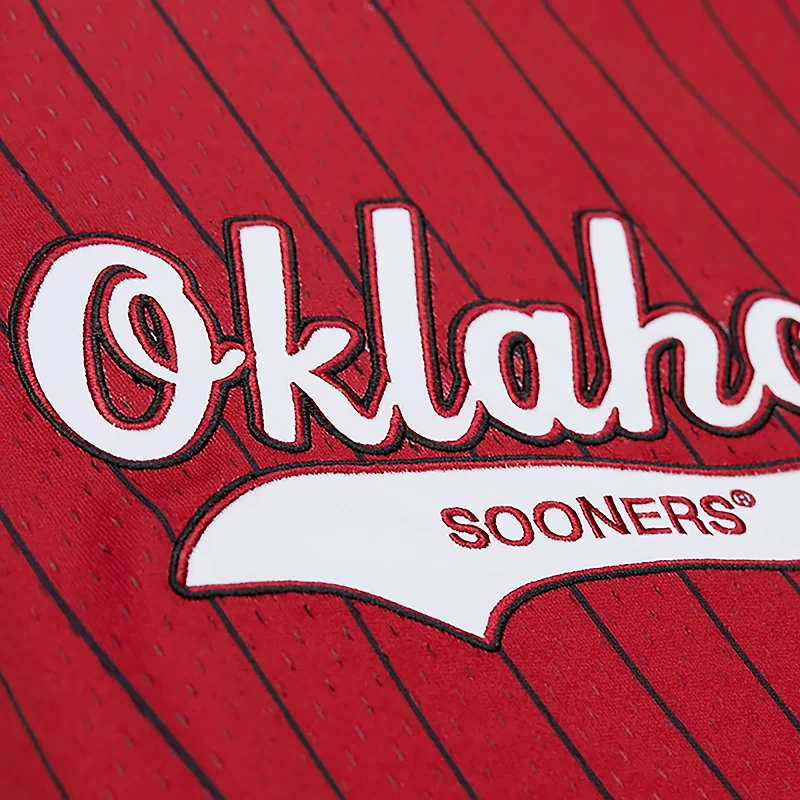Mitchell & Ness Men's Oklahoma Double Play Primary Logo Baseball Jersey