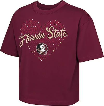 Outerstuff Girls' Florida State Love Stars Boxy T-shirt