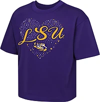 Outerstuff Girls' LSU Love Stars Boxy T-shirt