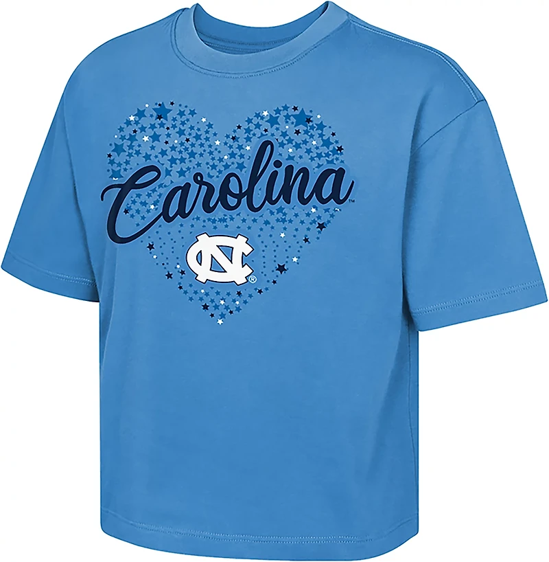 Outerstuff Girls' UNC Love Stars Boxy T-shirt