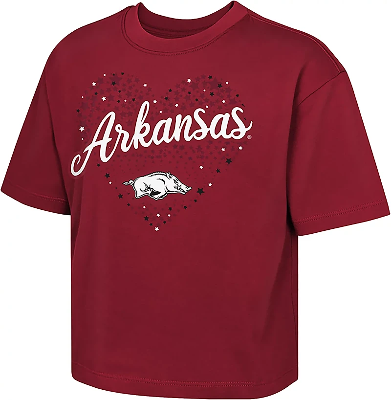 Outerstuff Girls' Arkansas Love Stars Boxy T-shirt