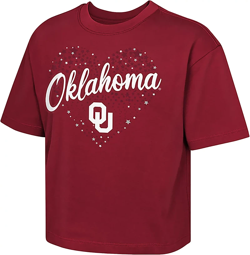 Outerstuff Girls' Oklahoma Love Stars Boxy T-shirt