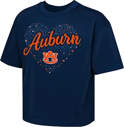 Outerstuff Girls' Auburn Love Stars Boxy T-shirt
