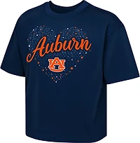 Outerstuff Girls' Auburn Love Stars Boxy T-shirt