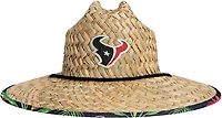 FOCO Men's Houston Texans Floral Print Straw Hat