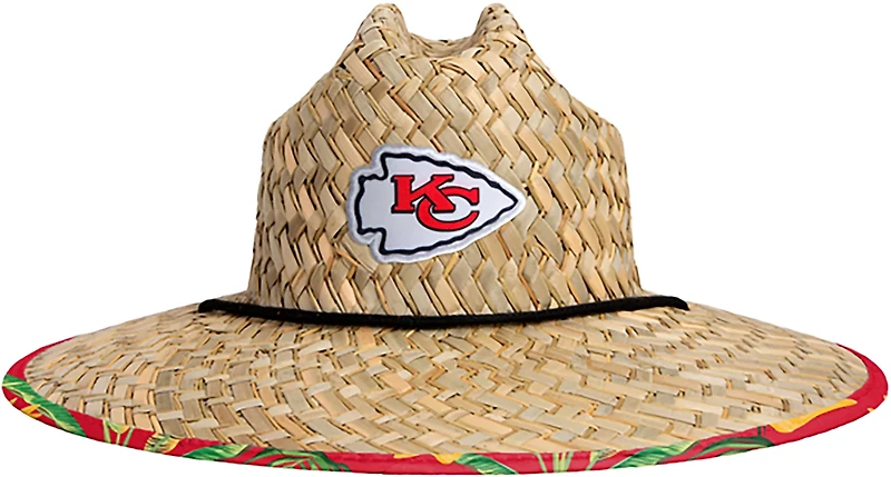 FOCO Men's Kansas City Chiefs Floral Print Straw Hat