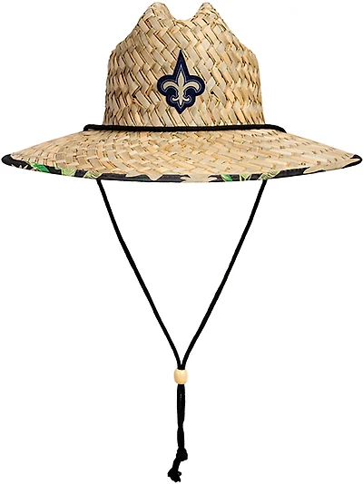 FOCO Men's New Orleans Saints Floral Print Straw Hat