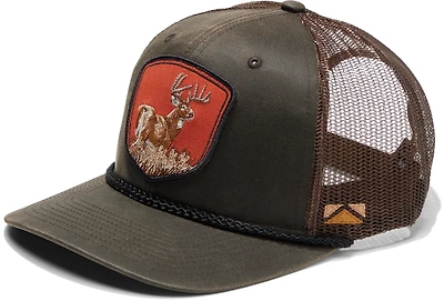Paramount Apparel Men's Wax Canvas Deer Patch Rope Cap