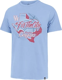 47 Houston Blue For The City State Franklin T-shirt