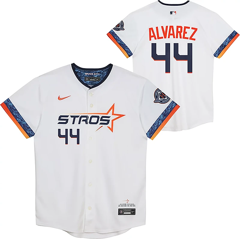 Nike Boys' 4-7 Houston Astros Yordan Alvarez Limited City Connect Player Jersey