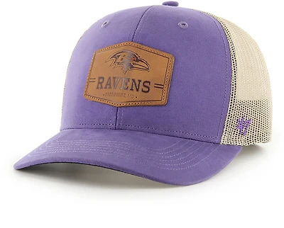 47B Men's Ravens Rawhide Velcro Trucker Cap