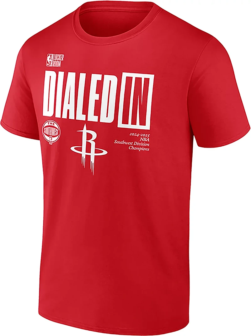 Fanatics Men's Rockets 25 Division Champs Locker Room T-shirt