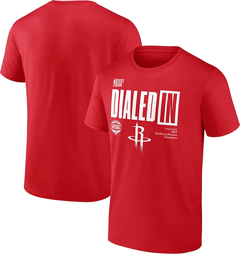Fanatics Men's Rockets 25 Division Champs Locker Room T-shirt
