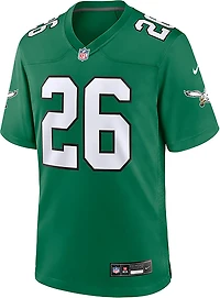 Nike Men's Eagles Saquon Barkley Alt 2 Game N&N Jersey