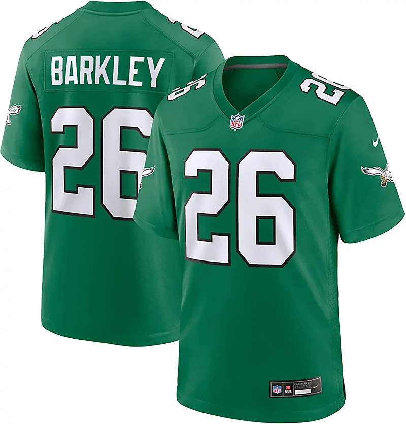 Nike Men's Eagles Saquon Barkley Alt 2 Game N&N Jersey
