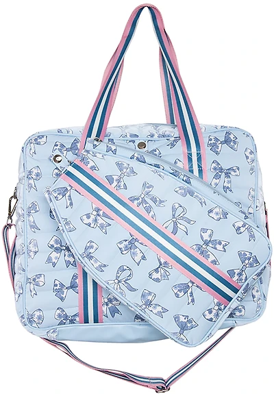 Katydid Pickleball Bag with Striped Strap