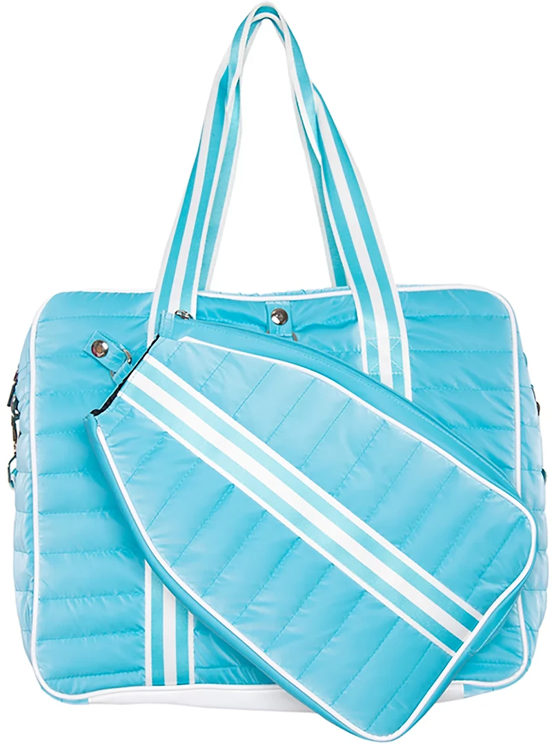 Katydid Pickleball Bag with Striped Strap