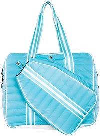 Katydid Pickleball Bag with Striped Strap