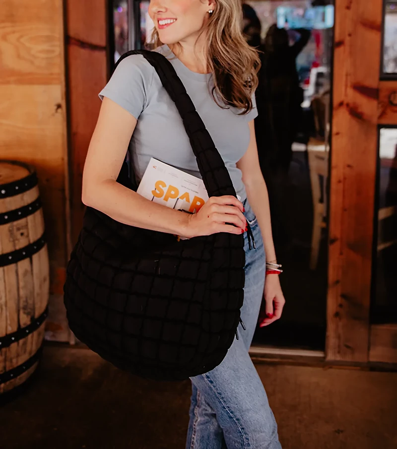 Katydid Quilted Tote Bag